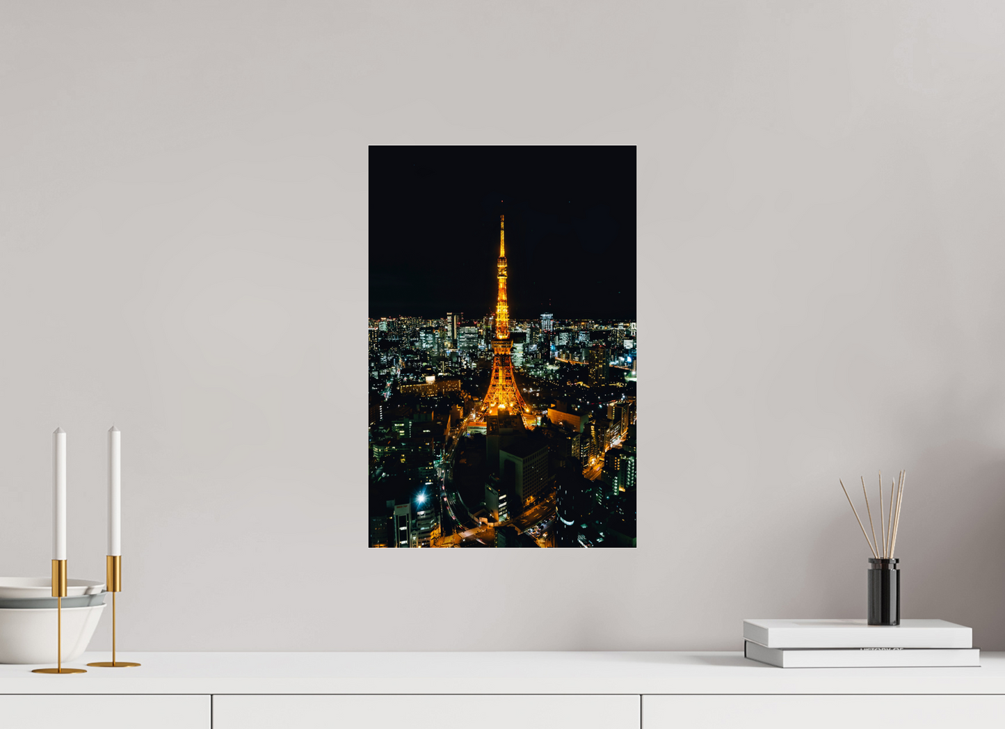 Tokyo from above, at night