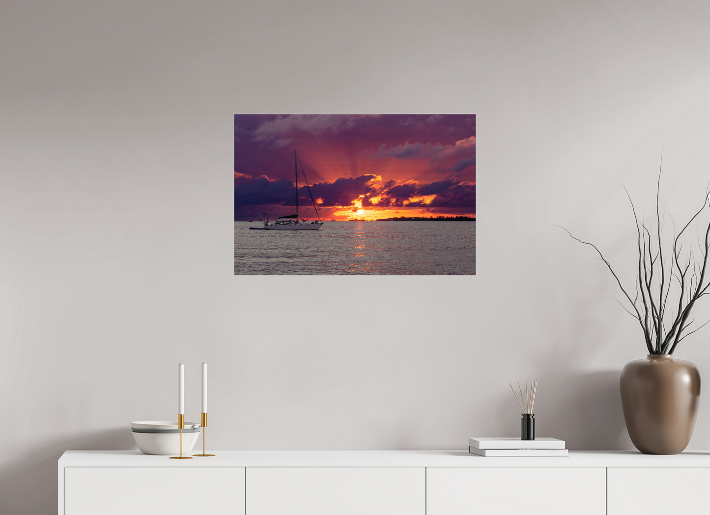 Sail the caribbean sunset