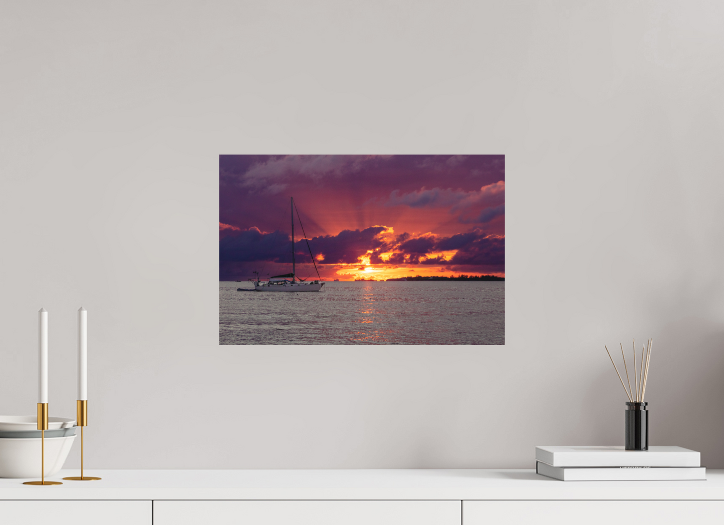 Sail the caribbean sunset