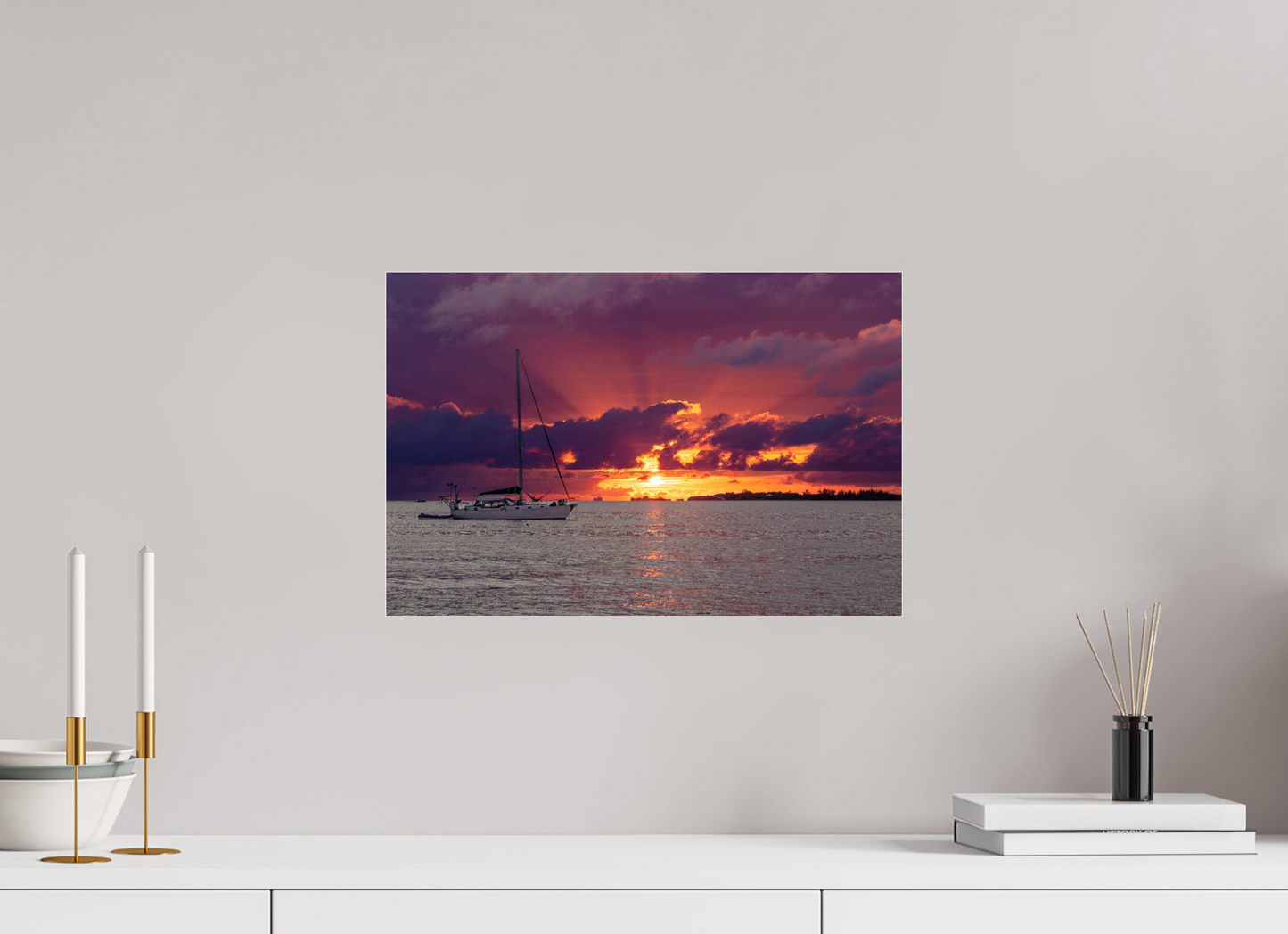 Sail the caribbean sunset